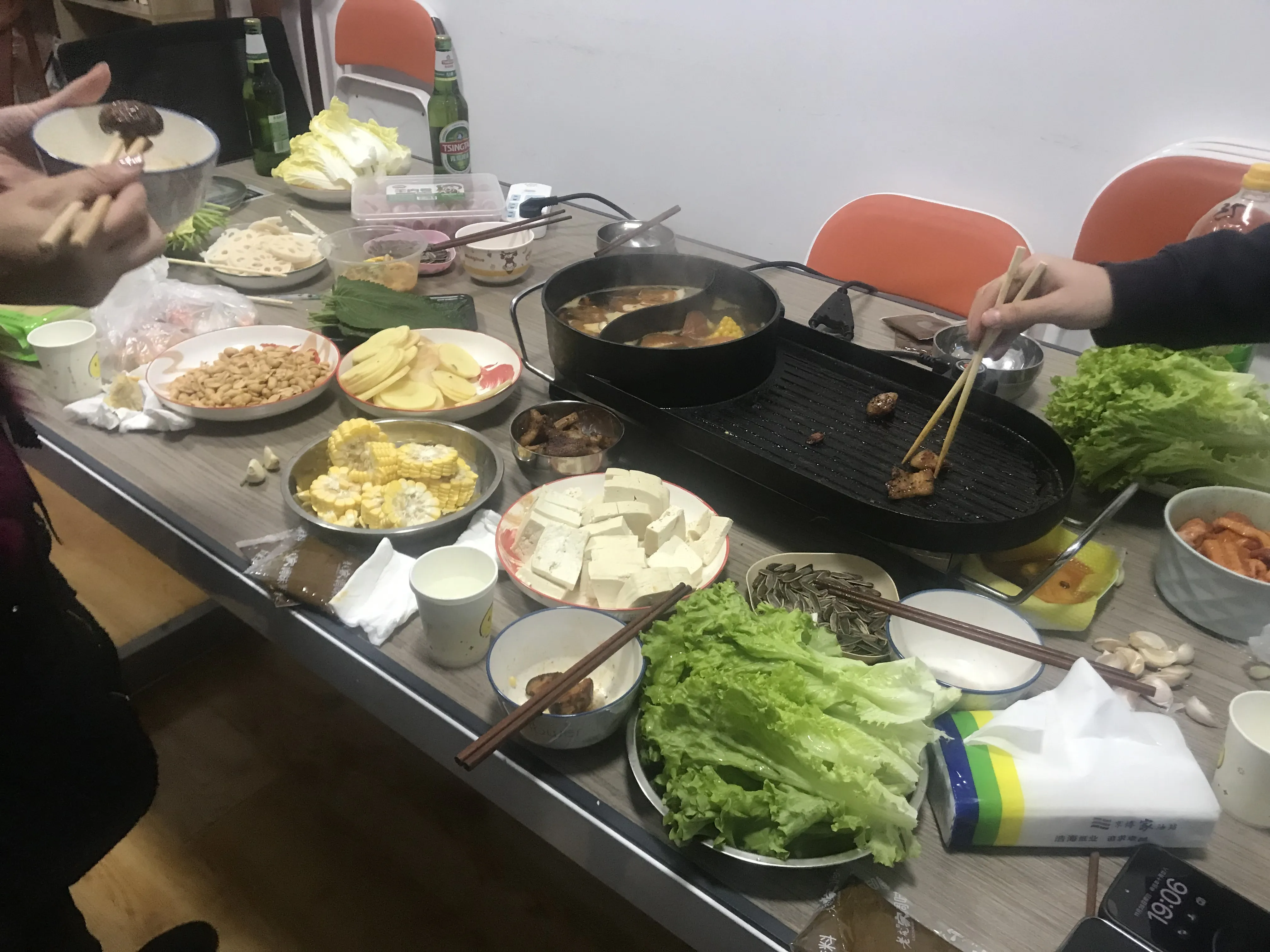 Riunione della squadra per la cena
