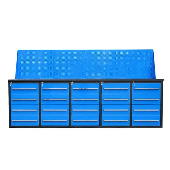 Banco da lavoro in metallo blu in metallo